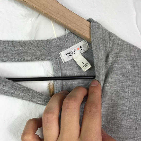 Self E Celestial Cut Out Short Sleeve Top - Picture 4 of 4